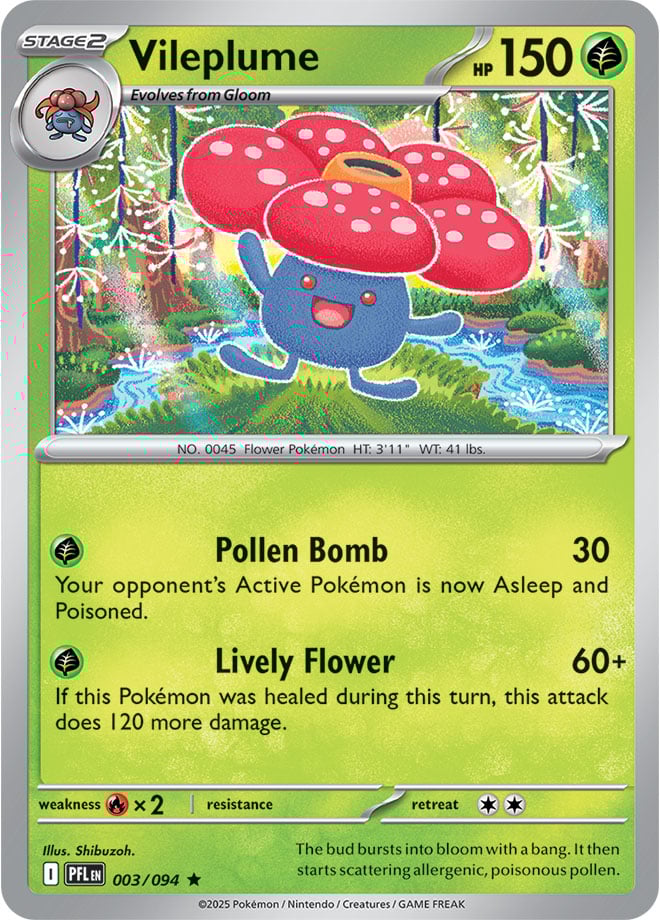 Vileplume (003/094) Rare Holo Foil