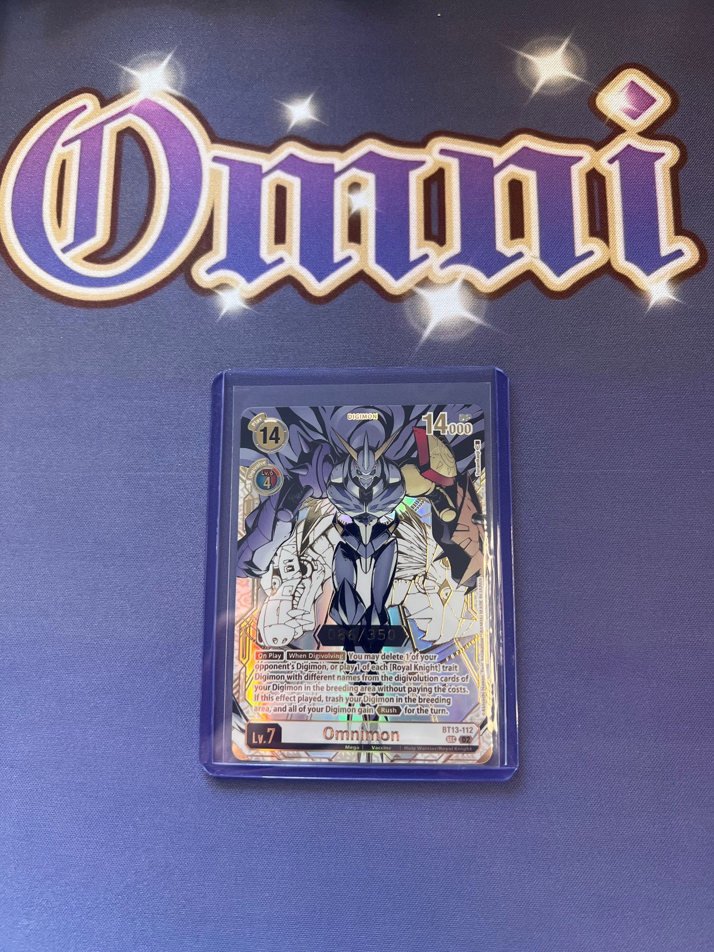Omnimon (BT13-112) Serial Number Rare (086/350)