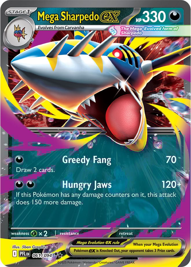 Mega Sharpedo ex (061/094) Double Rare