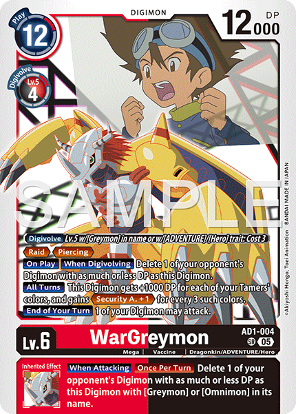 WarGreymon (AD1-004) Super Rare