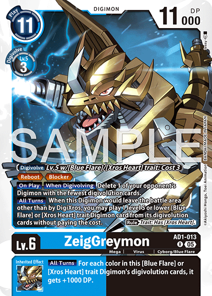ZeigGreymon (AD1-013) Rare