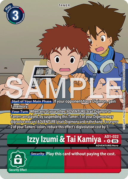 Izzy Izumi & Tai Kamiya (AD1-022) Alternative Art
