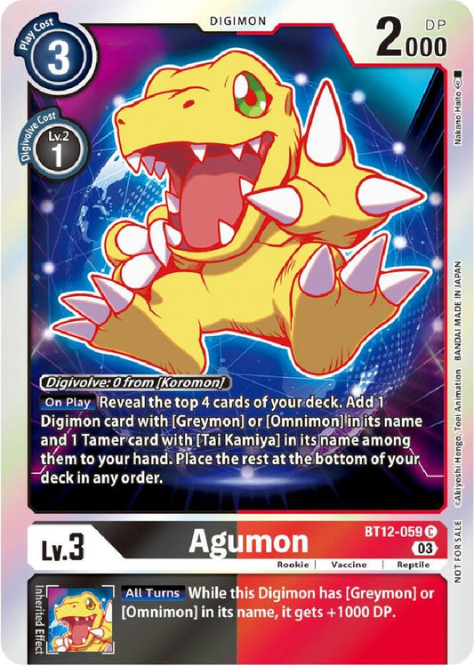 Agumon (BT12-059) Official Tournament Pack Vol. 11
