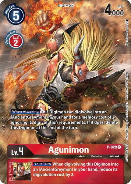 Agunimon (P-029) 2nd Anniversary Frontier Card