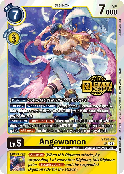 Angewomon (ST20-06) Super Rare (Welcome Tamers Pack)