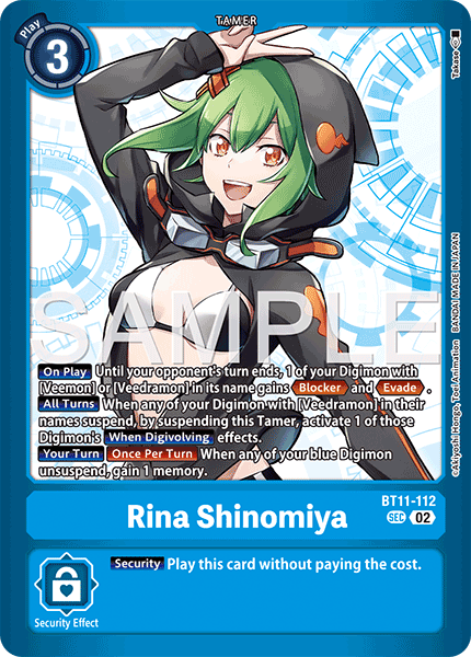 (Pre-order 28/08/2026) Rina Shinomiya (BT11-112) Final Crest (LM08)