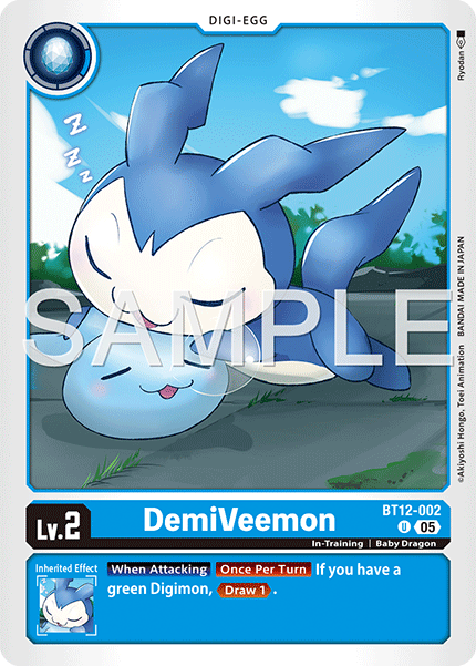 (Pre-order 27/03/2026) DemiVeemon (BT12-002) Digimon Generation [AD01]