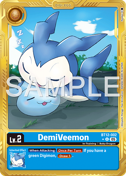 DemiVeemon (BT12-002) Digimon Generation [AD01] Gold