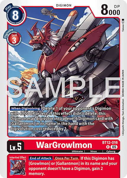 WarGrowlmon (BT12-016) Digimon Generation [AD01]