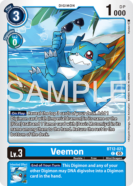 Veemon (BT12-021) Digimon Generation [AD01]