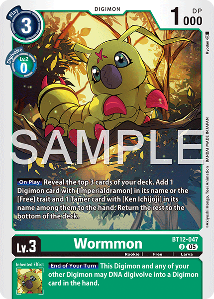 Wormmon (BT12-047) Digimon Generation [AD01]