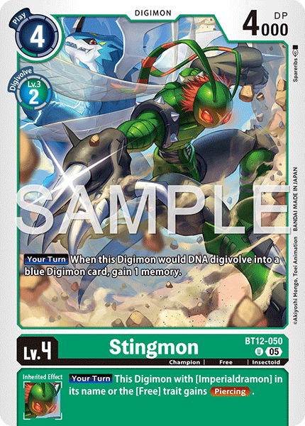 Stingmon (BT12-050) Uncommon Digimon Generation [AD01]