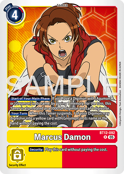 Marcus Damon (BT12-092) Digimon Generation [AD01]