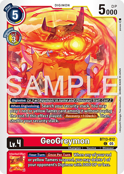 GeoGreymon (BT13-012) Digimon Generation [AD01]