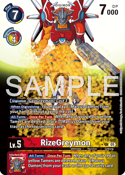 RizeGreymon (BT13-015) Digimon Generation [AD01]
