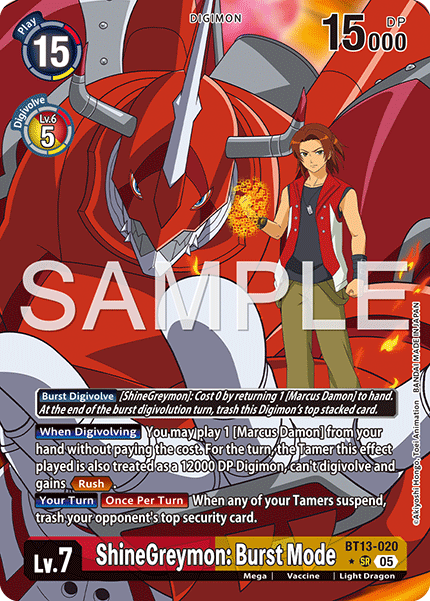 ShineGreymon: Burst Mode (BT13-020) Digimon Generation [AD01]