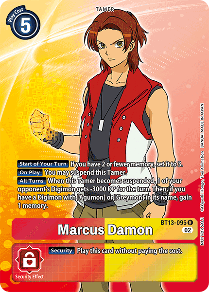 Marcus Damon (BT13-095) Box Topper