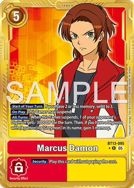 Marcus Damon (BT13-095) Digimon Generation [AD01] Gold