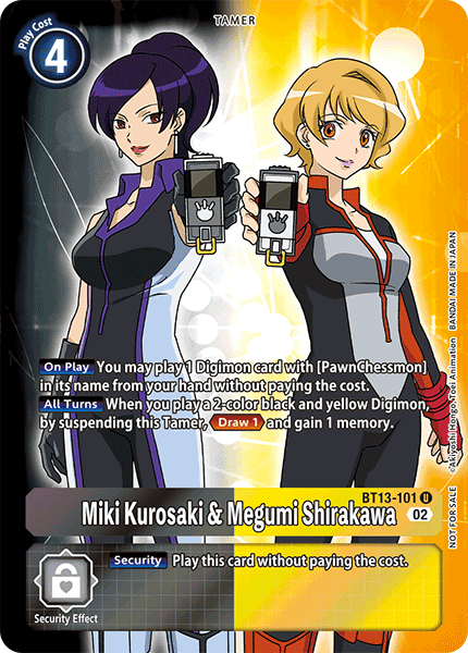 Miki Kurosaki & Megumi Shirakawa (BT13-101) Box Topper