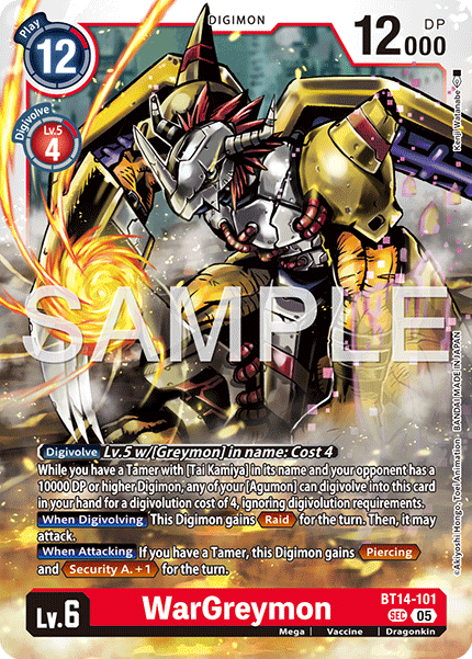 WarGreymon (BT14-101) Digimon Generation [AD01]