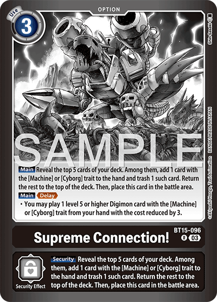 (Pre-order 28/08/2026) Supreme Connection! (BT15-096) Final Crest (LM08)