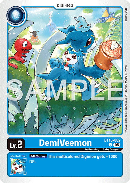 (Pre-order 27/03/2026) DemiVeemon (BT16-002) Digimon Generation [AD01]
