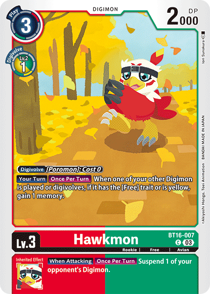 Hawkmon (BT16-007) Common