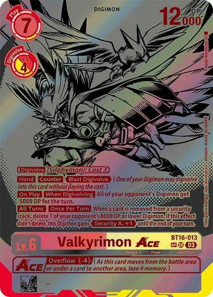 Valkyrimon ACE (BT16-013) SP Alternative Art