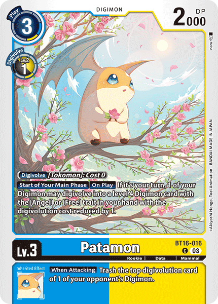 Patamon (BT16-016) Common