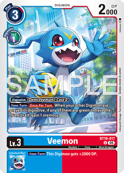 Veemon (BT16-017) Digimon Generation [AD01]