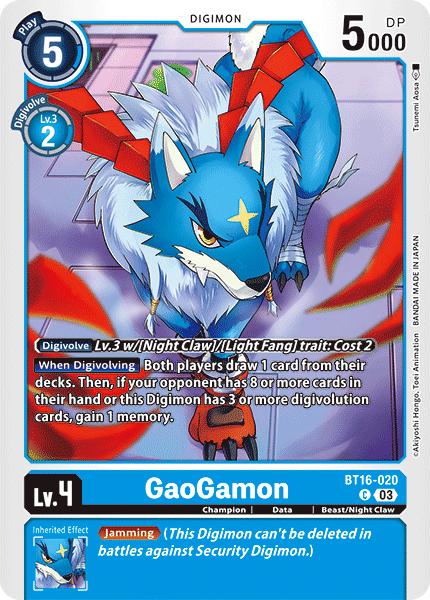 GaoGamon (BT16-020) Common