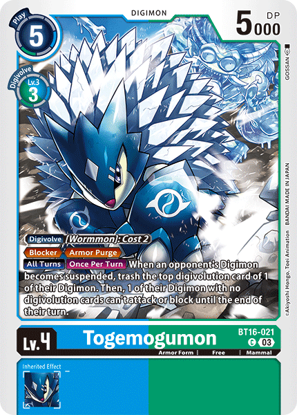 Togemogumon (BT16-021) Common