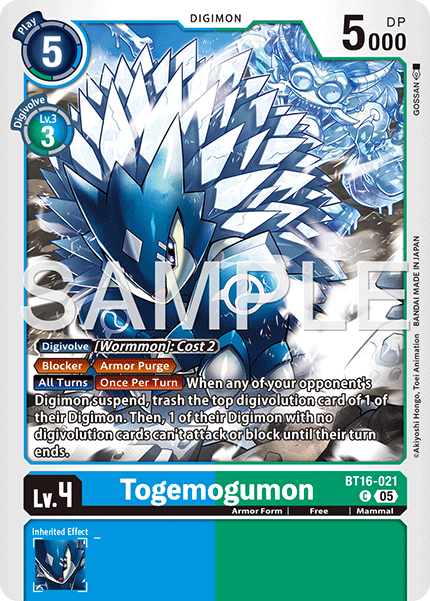 Togemogumon (BT16-021) Digimon Generation [AD01]
