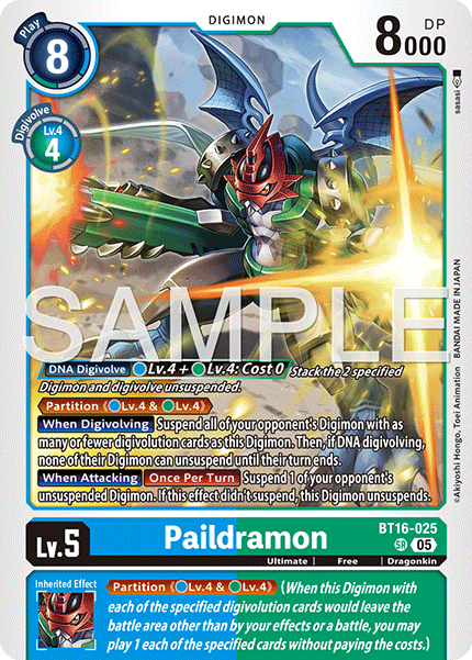Paildramon (BT16-025) Digimon Generation [AD01]