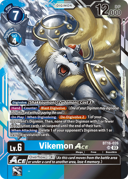 Vikemon ACE (BT16-026) Super Rare