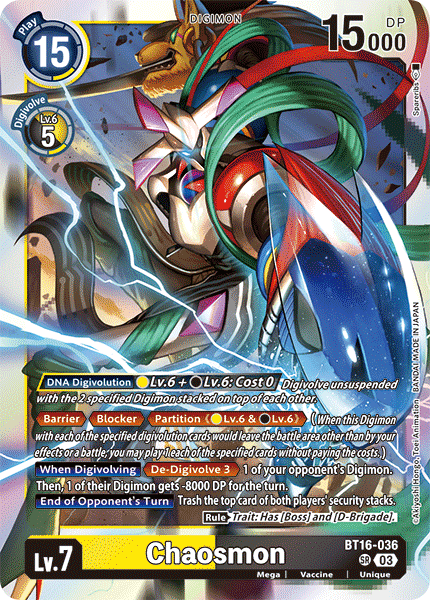 Chaosmon (BT16-036) Super Rare