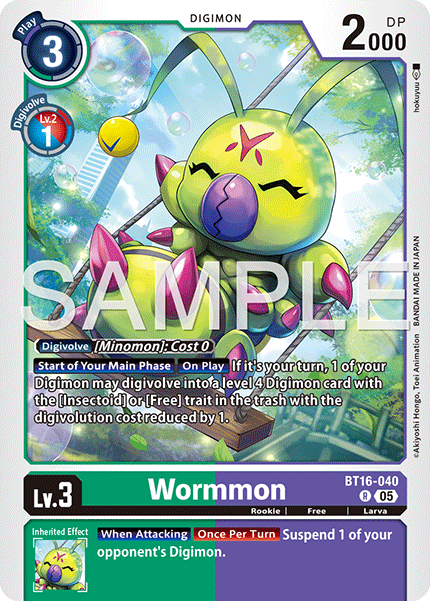 Wormmon (BT16-040) Digimon Generation [AD01]