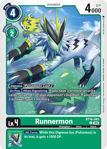 Runnermon (BT16-043) Common