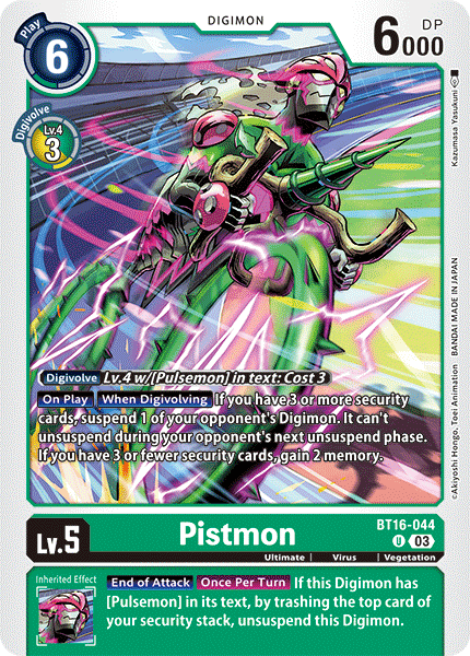 Pistmon (BT16-044) Uncommon