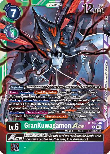 GranKuwagamon ACE (BT16-046) Rare