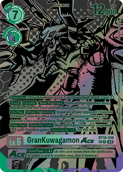 GranKuwagamon ACE (BT16-046) SP Alternative Art