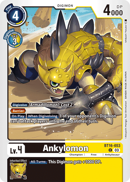 Ankylomon (BT16-053) Common