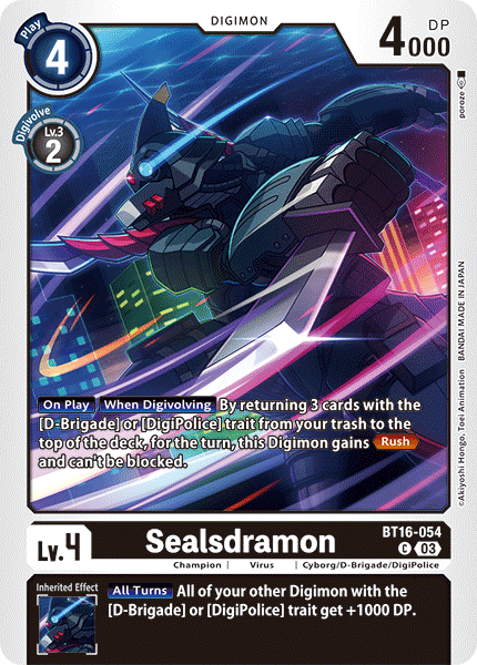 Sealsdramon (BT16-054) Common