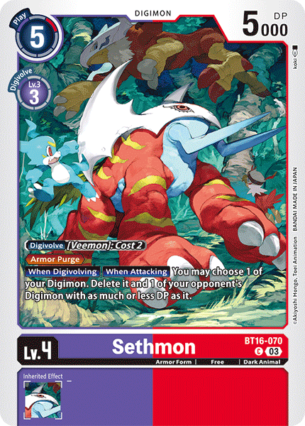 Sethmon (BT16-070) Common