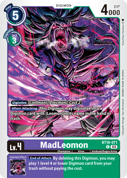 MadLeomon (BT16-071) Common