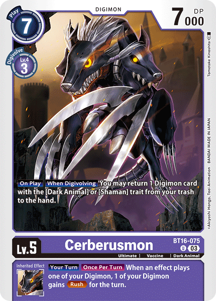 Cerberusmon (BT16-075) Uncommon