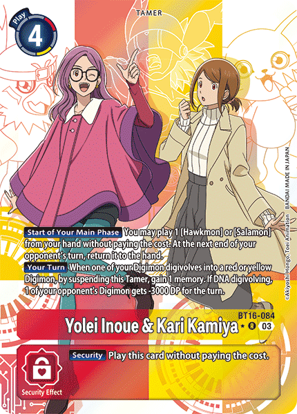 Yolei Inoue & Kari Kamiya (BT16-084) Alternative Art