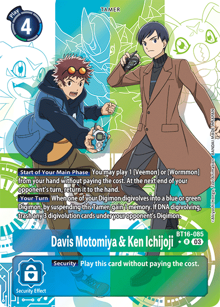 Davis Motomiya & Ken Ichijoji (BT16-085) Alternative Art