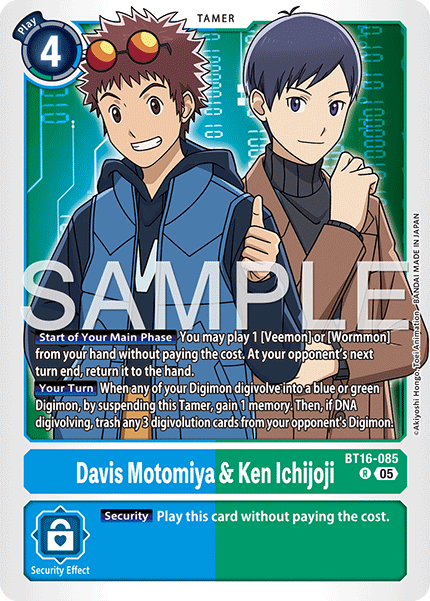 Davis Motomiya & Ken Ichijoji (BT16-085) Digimon Generation [AD01]