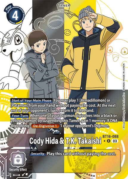 Cody Hida & T.K. Takaishi (BT16-088) Alternative Art